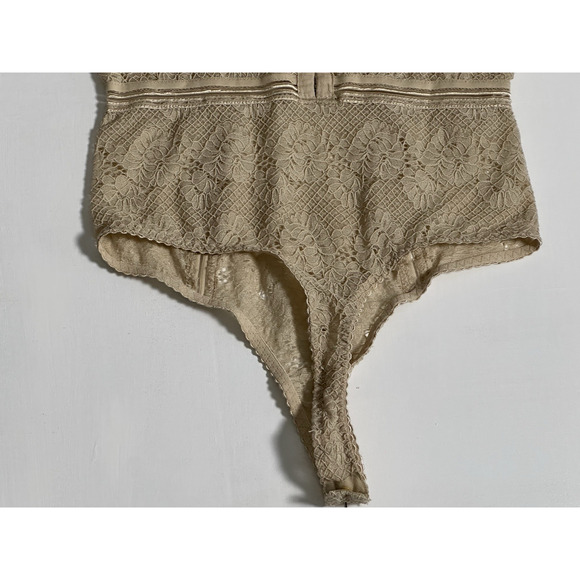 Honey Punch Women’s Teddy Bodysuit Shaper One Piece (S) Beige - Picture 8 of 16